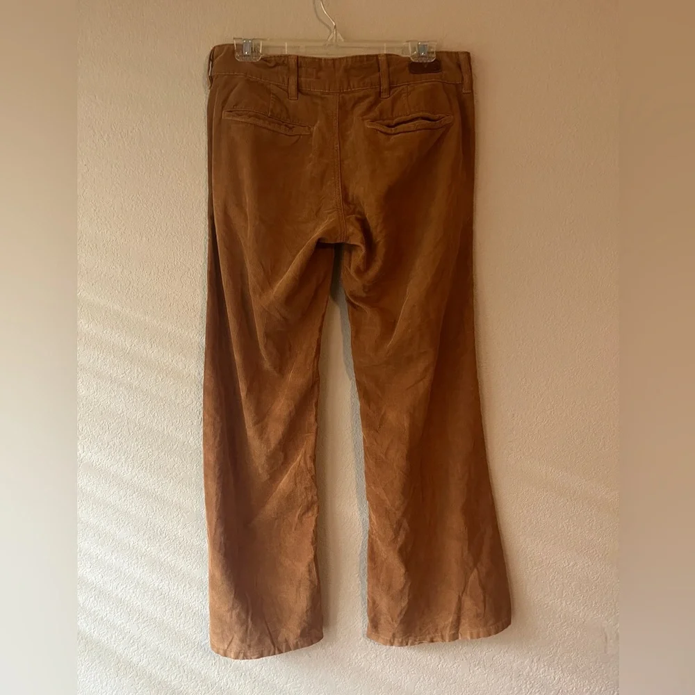 Ag Adriano Goldschmied Men’s Camel Brown Corduory Trousers Size 29R